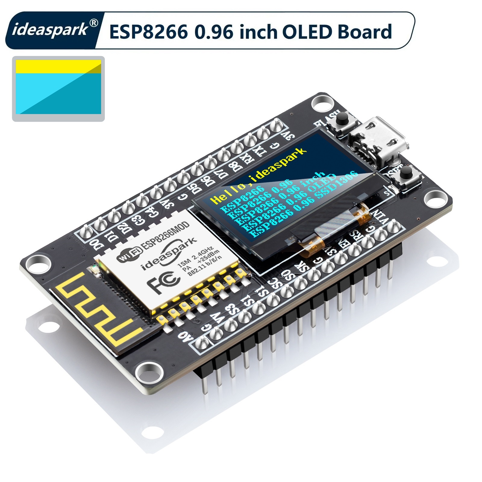 Esp8266 Nodemcu - 0.96'' OLED 디스플레이, CH-340, ESP-12E WiFi