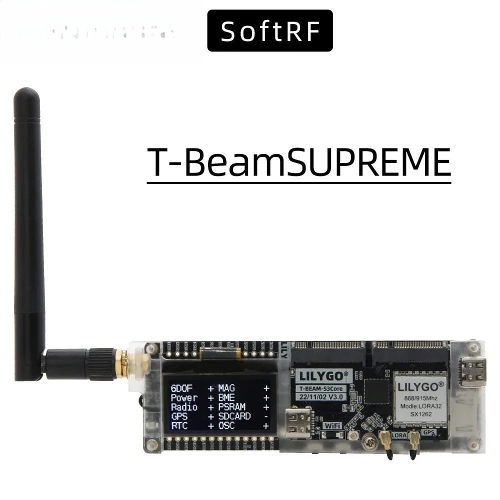 Esp32 Wifi Bluetooth Module - LILYGO SoftRF T-BeamSUPREME ESP32-S3 개발 보드