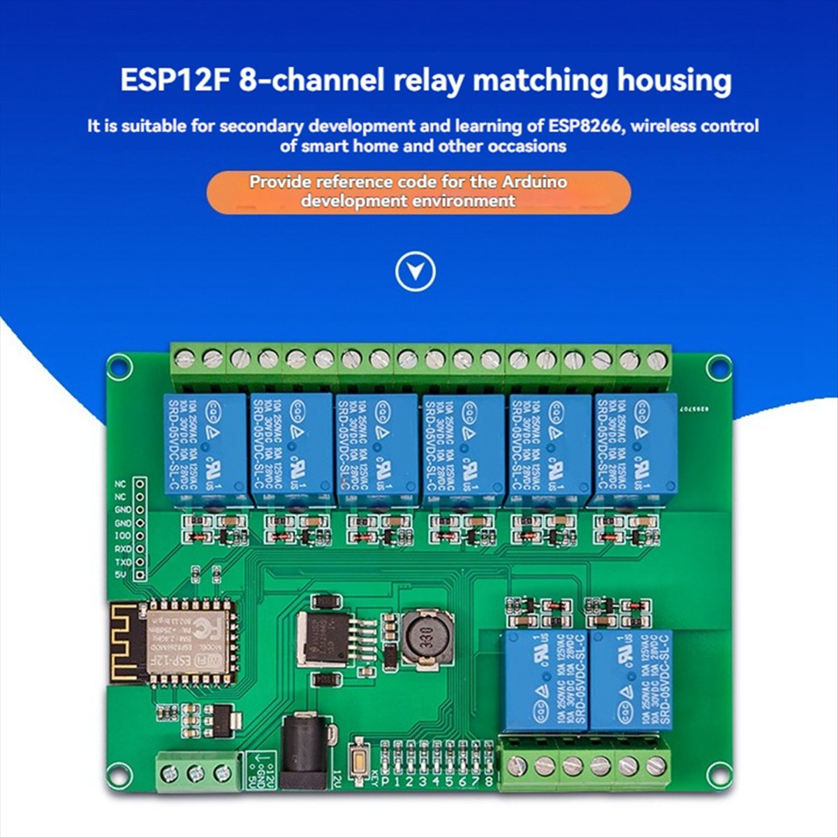 A99X 8채널 릴레이 모듈 DC12-24/5V 전원  - Esp8266 리뷰 및 가격