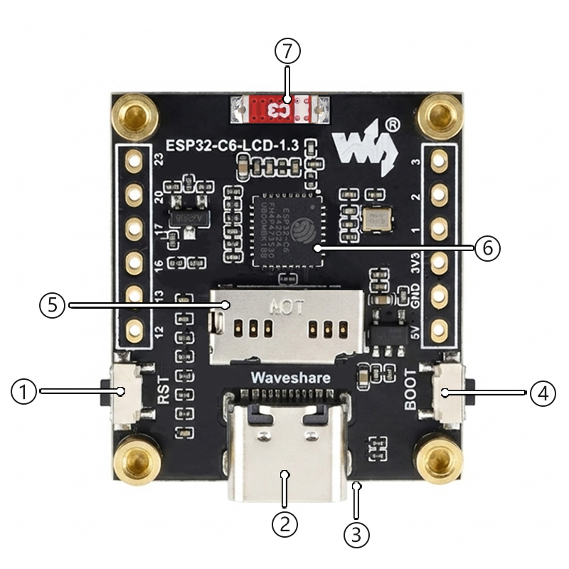 ESP32-C6 LCD 개발 보드 1.3인치 디스플레이 - Espressif Esp32 리뷰 및 가격