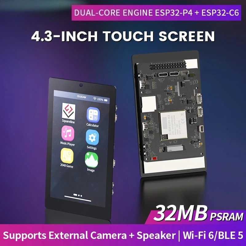 4.3인치 480x800 IPS 정전식 터치스크린 ES - Esp32 C6 리뷰 및 가격