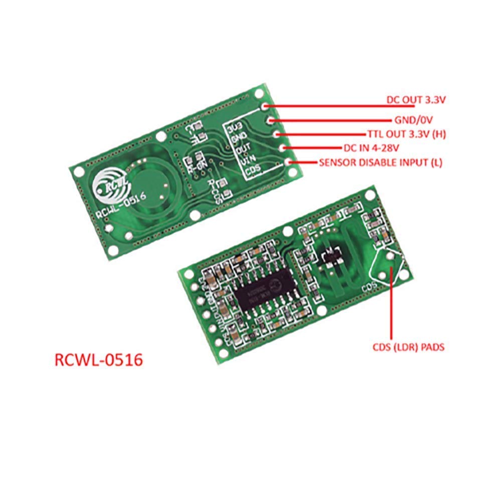 5PCS RCWL-0516 모션 감지 센서, Ardui - Esp8266 Nodemcu 리뷰 및 가격